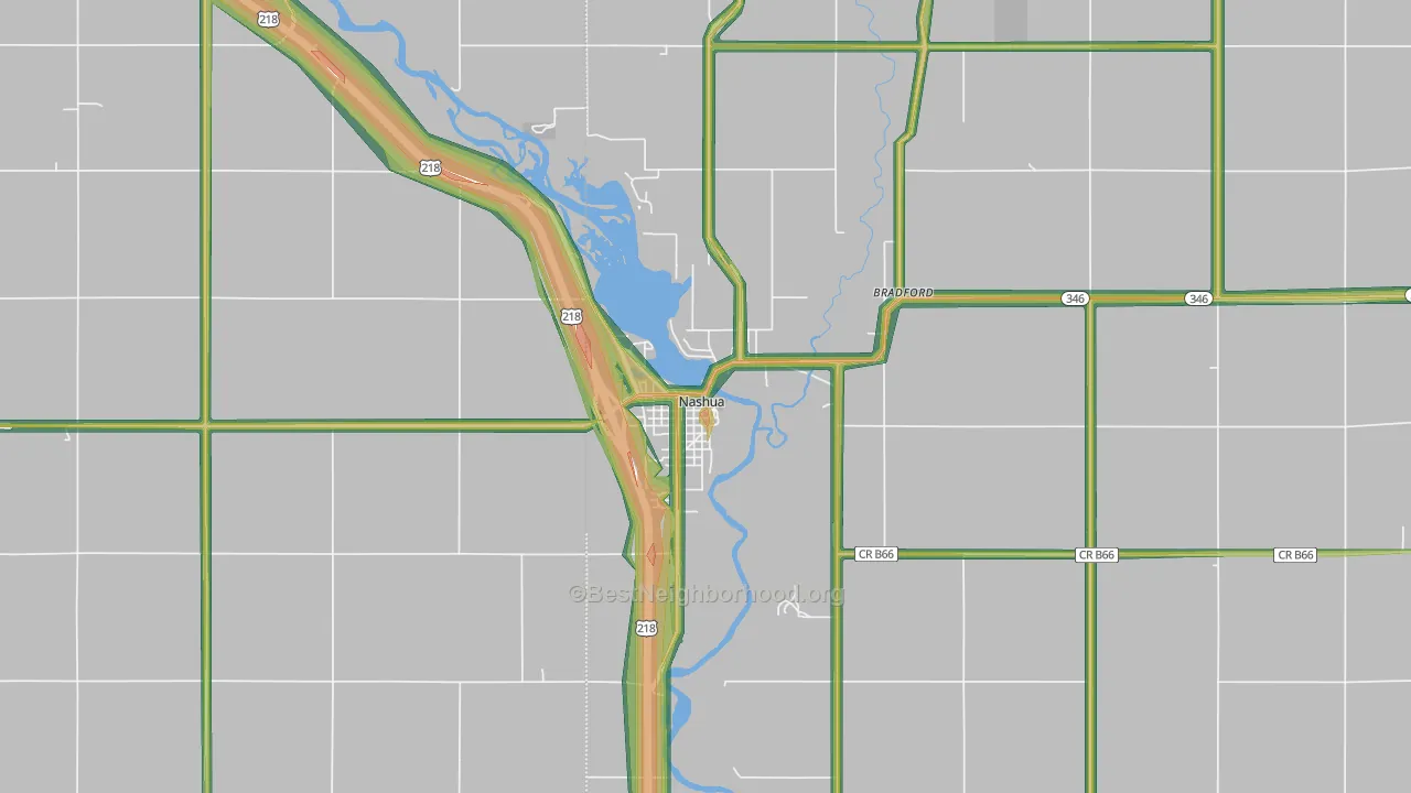 50658, IA Map of Noise Levels in 50658