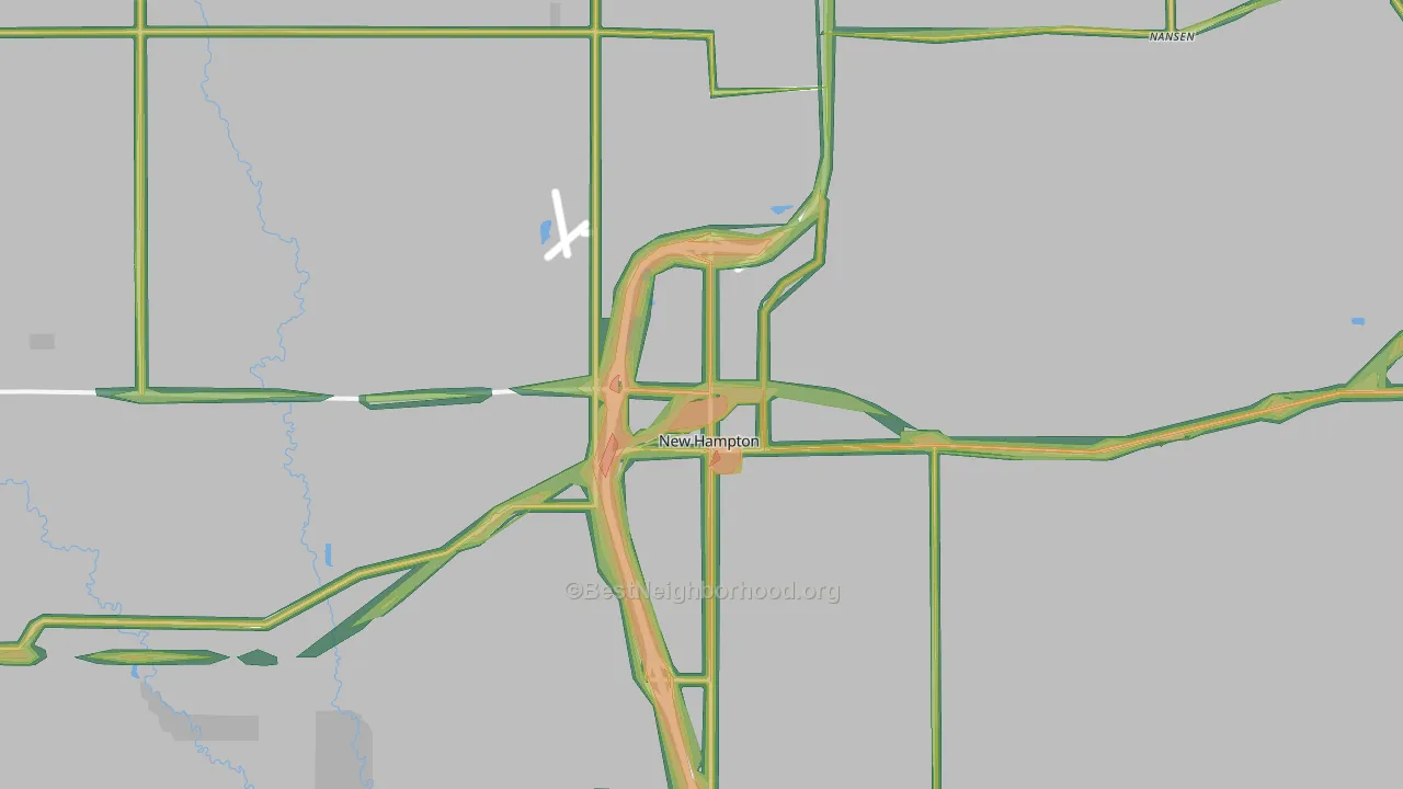 50659, IA Map of Noise Levels in 50659