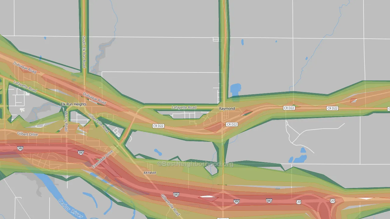 50667, IA Map of Noise Levels in 50667