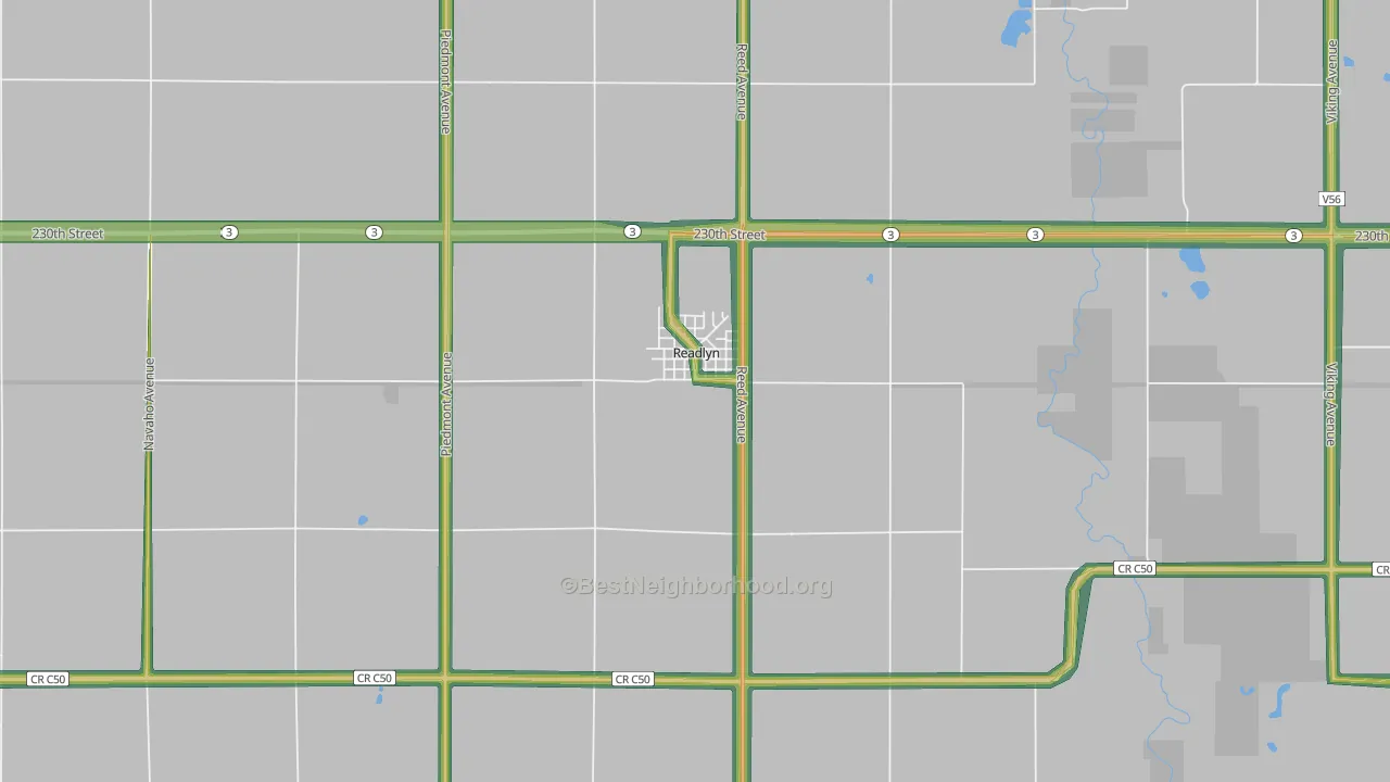 50668, IA Map of Noise Levels in 50668