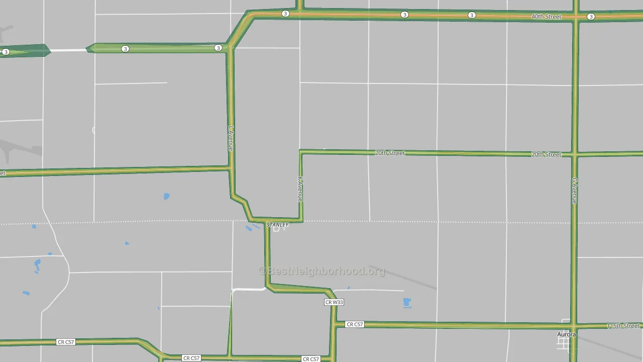 50671, IA Map of Noise Levels in 50671