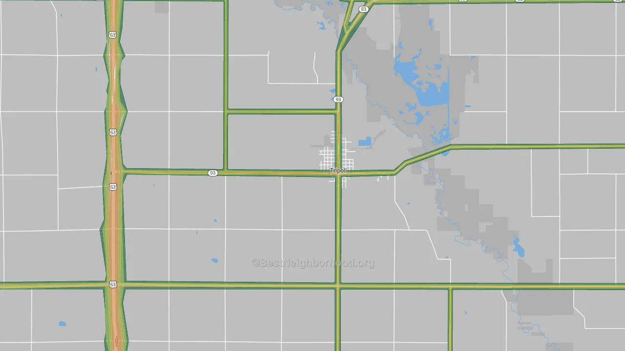 50676, IA Map of Noise Levels in 50676