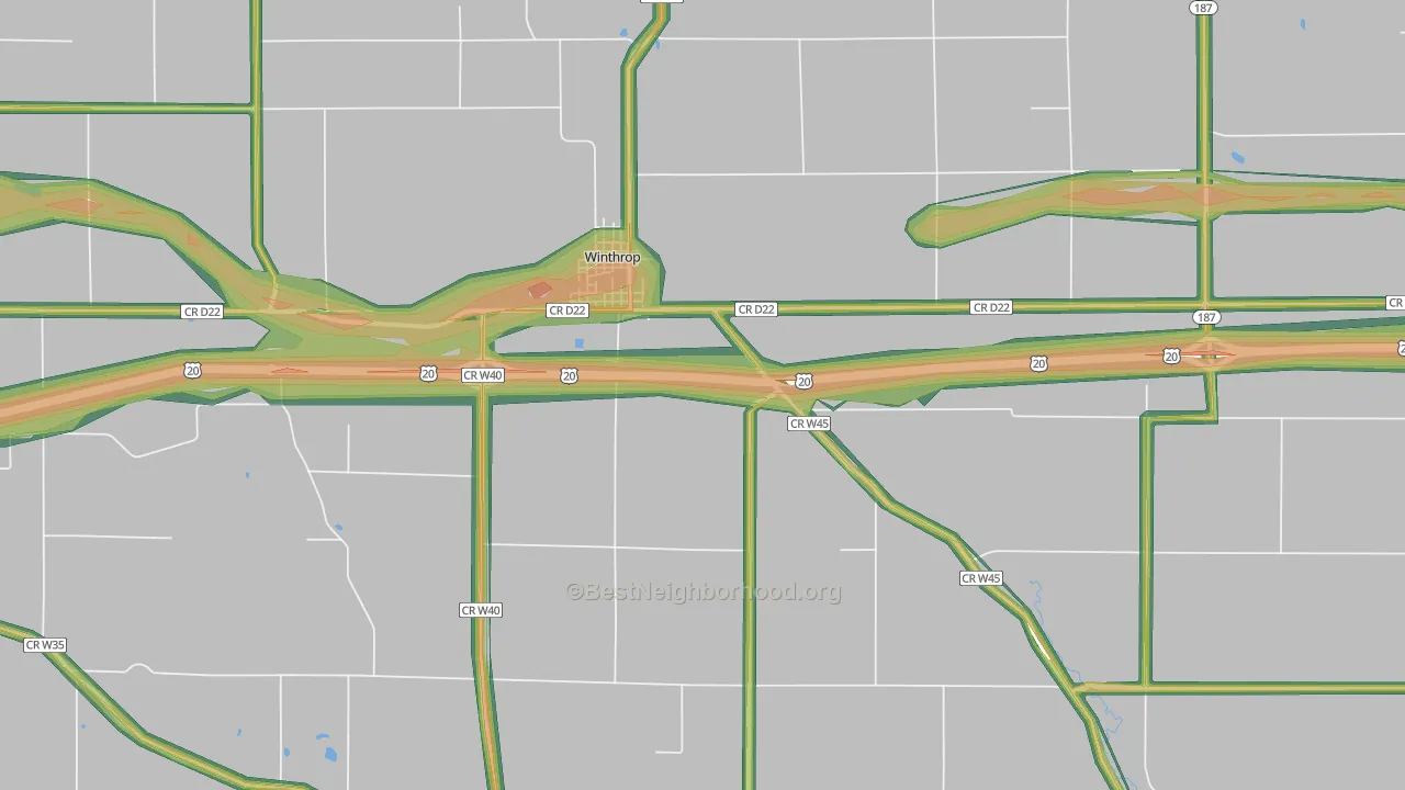 50682, IA Map of Noise Levels in 50682