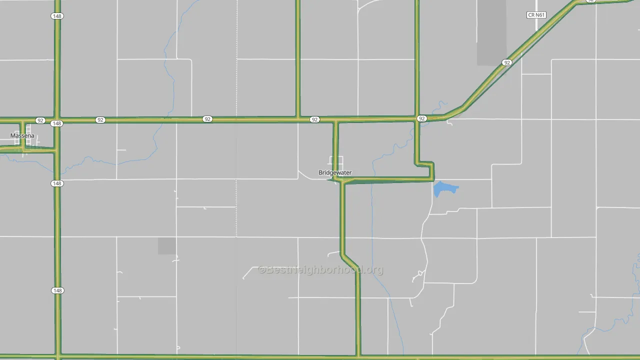 50837, IA Map of Noise Levels in 50837