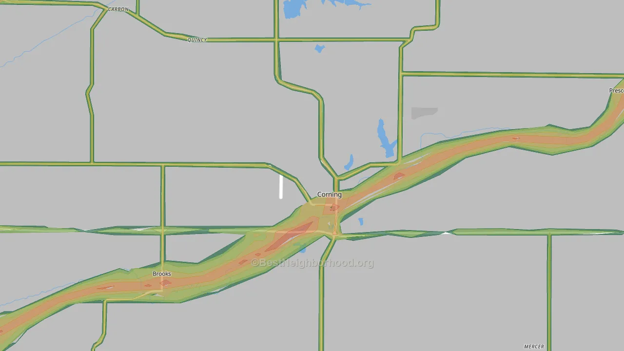 50841, IA Map of Noise Levels in 50841