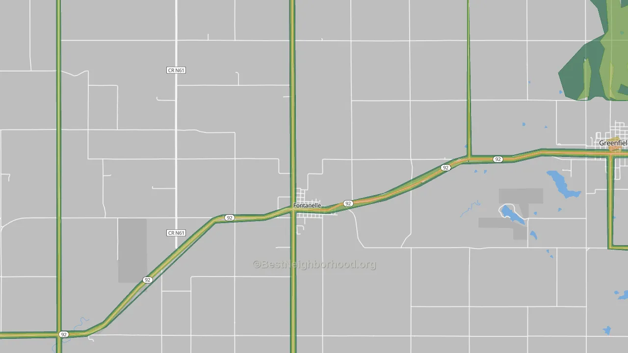 50846, IA Map of Noise Levels in 50846