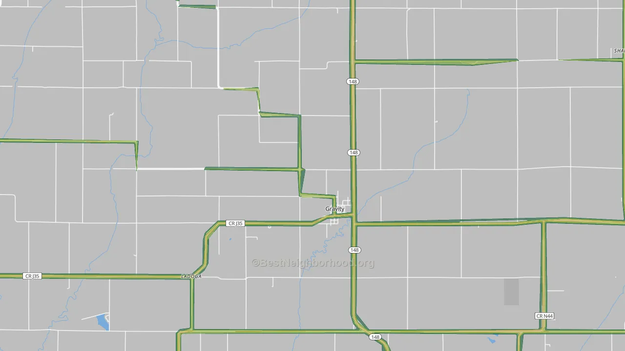 50848, IA Map of Noise Levels in 50848