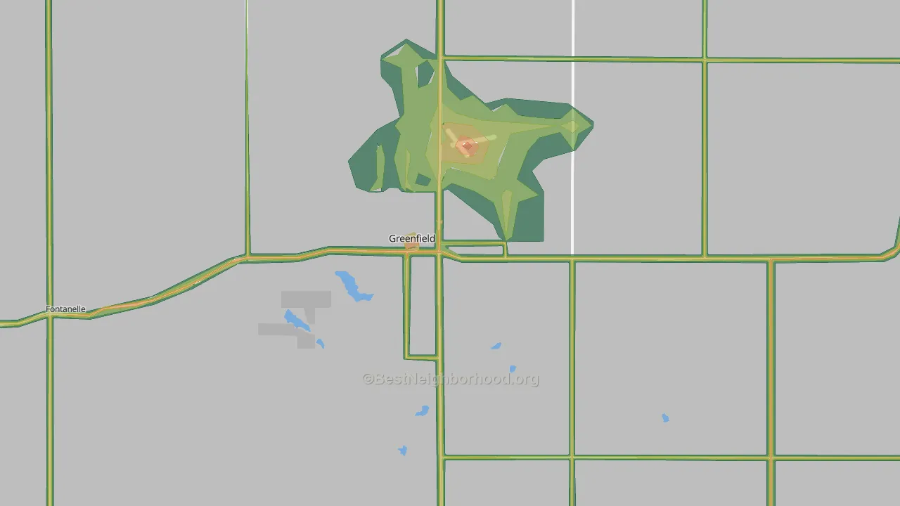 50849, IA Map of Noise Levels in 50849