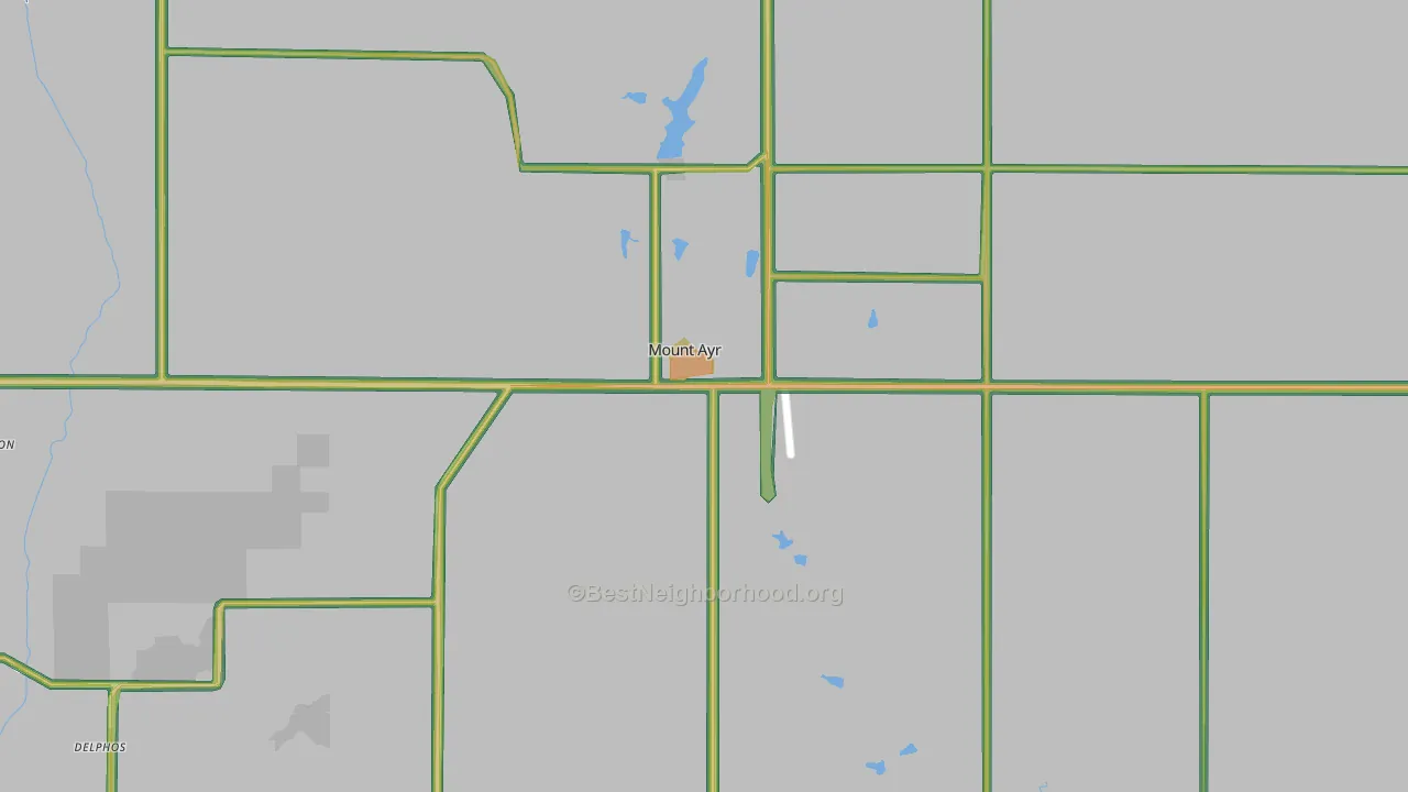 50854, IA Map of Noise Levels in 50854