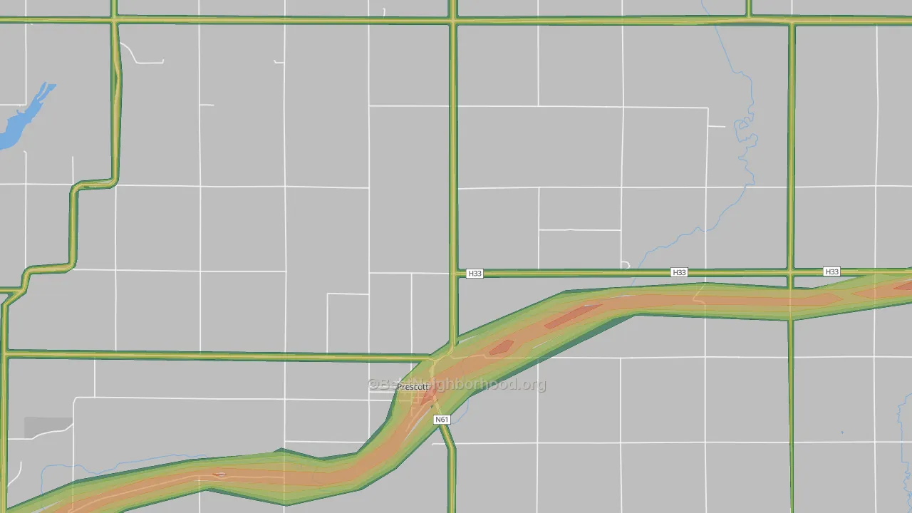 50859, IA Map of Noise Levels in 50859