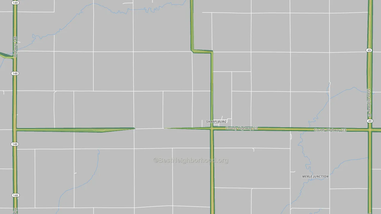 50862, IA Map of Noise Levels in 50862