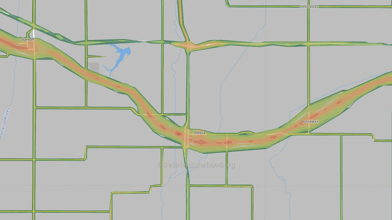 50864, IA Map of Noise Levels in 50864