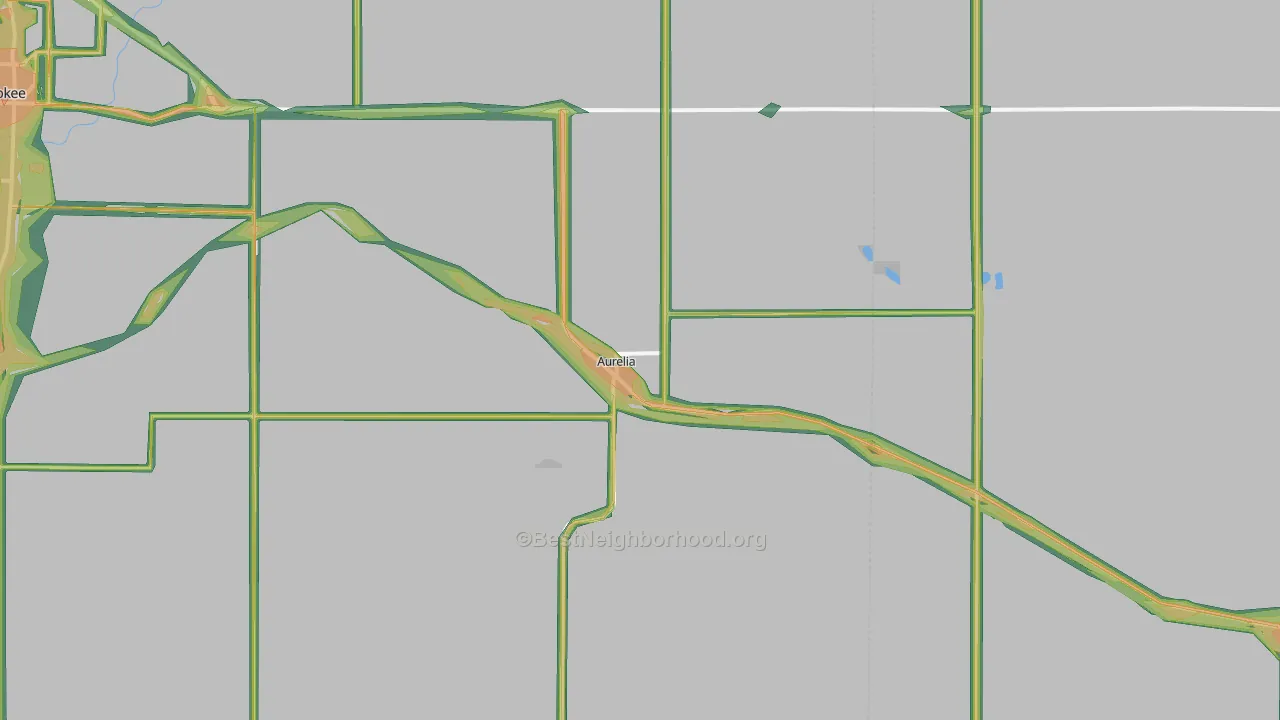 51005, IA Map of Noise Levels in 51005