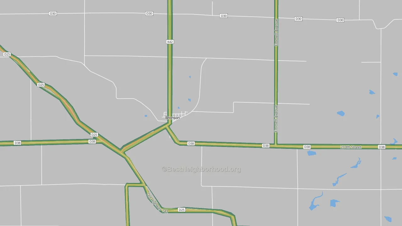 51007, IA Map of Noise Levels in 51007