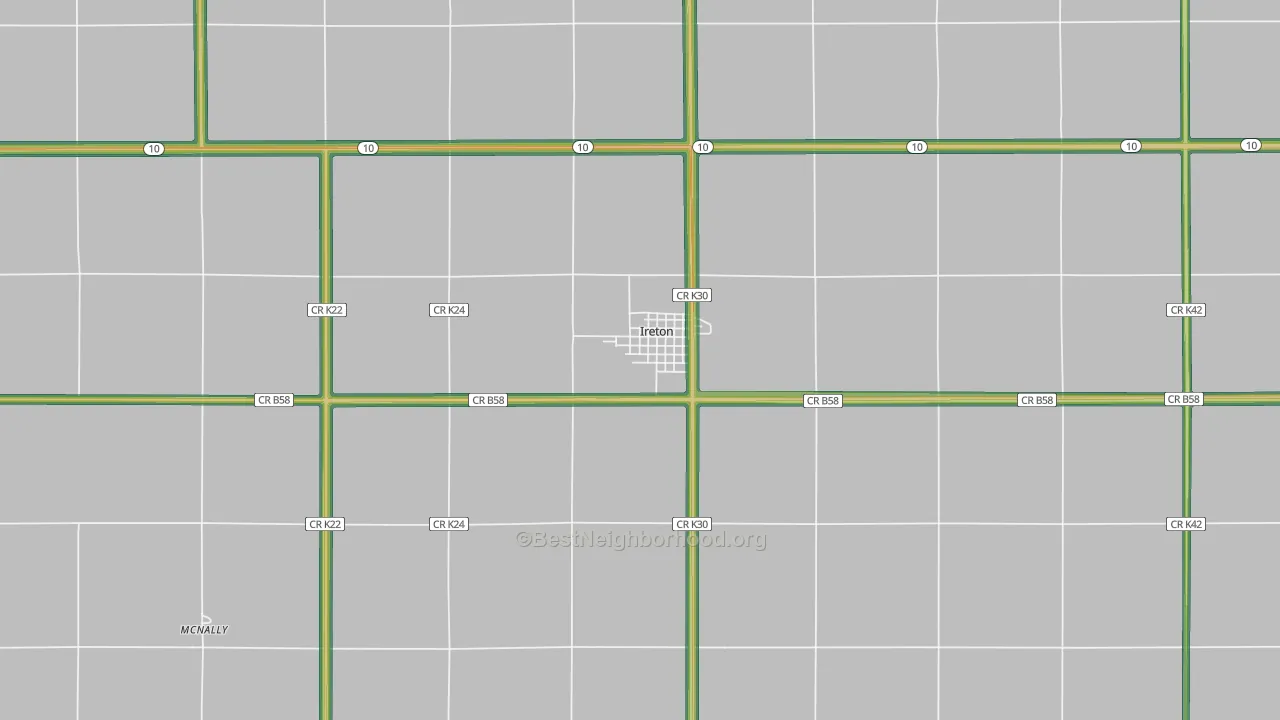 51027, IA Map of Noise Levels in 51027