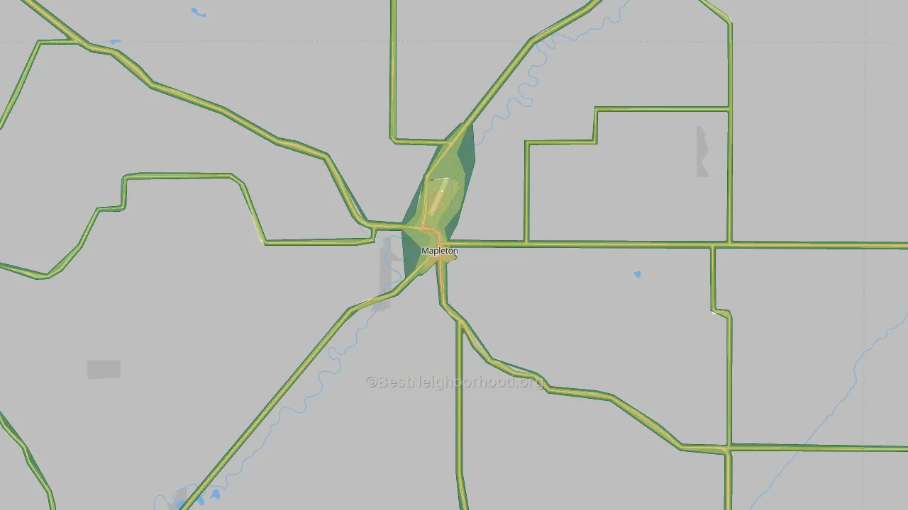 51034, IA Map of Noise Levels in 51034