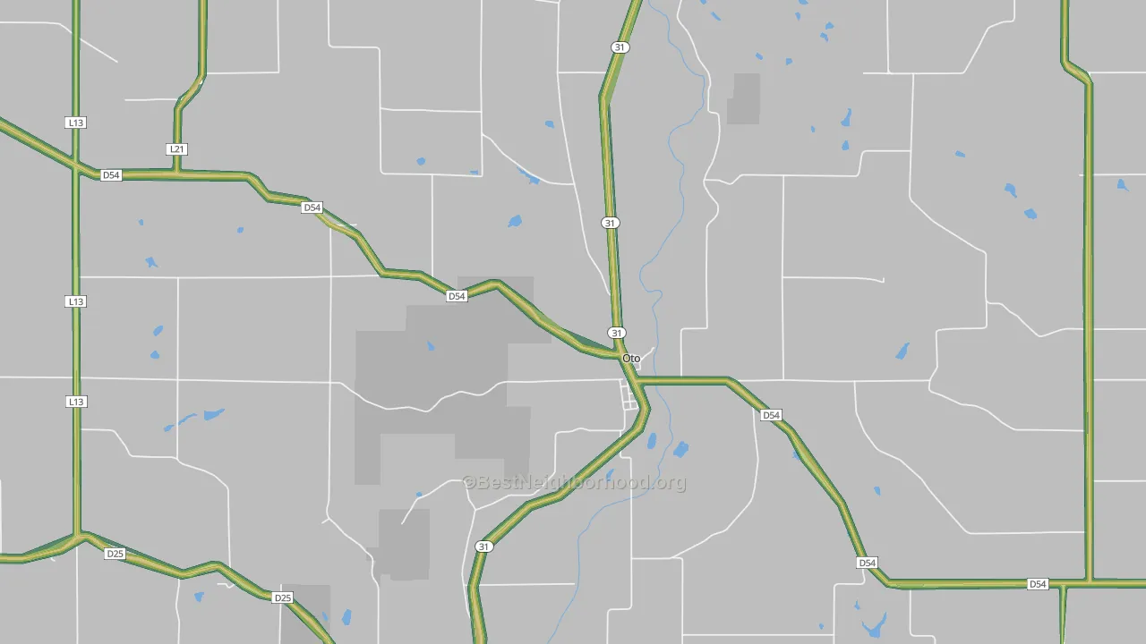 51044, IA Map of Noise Levels in 51044