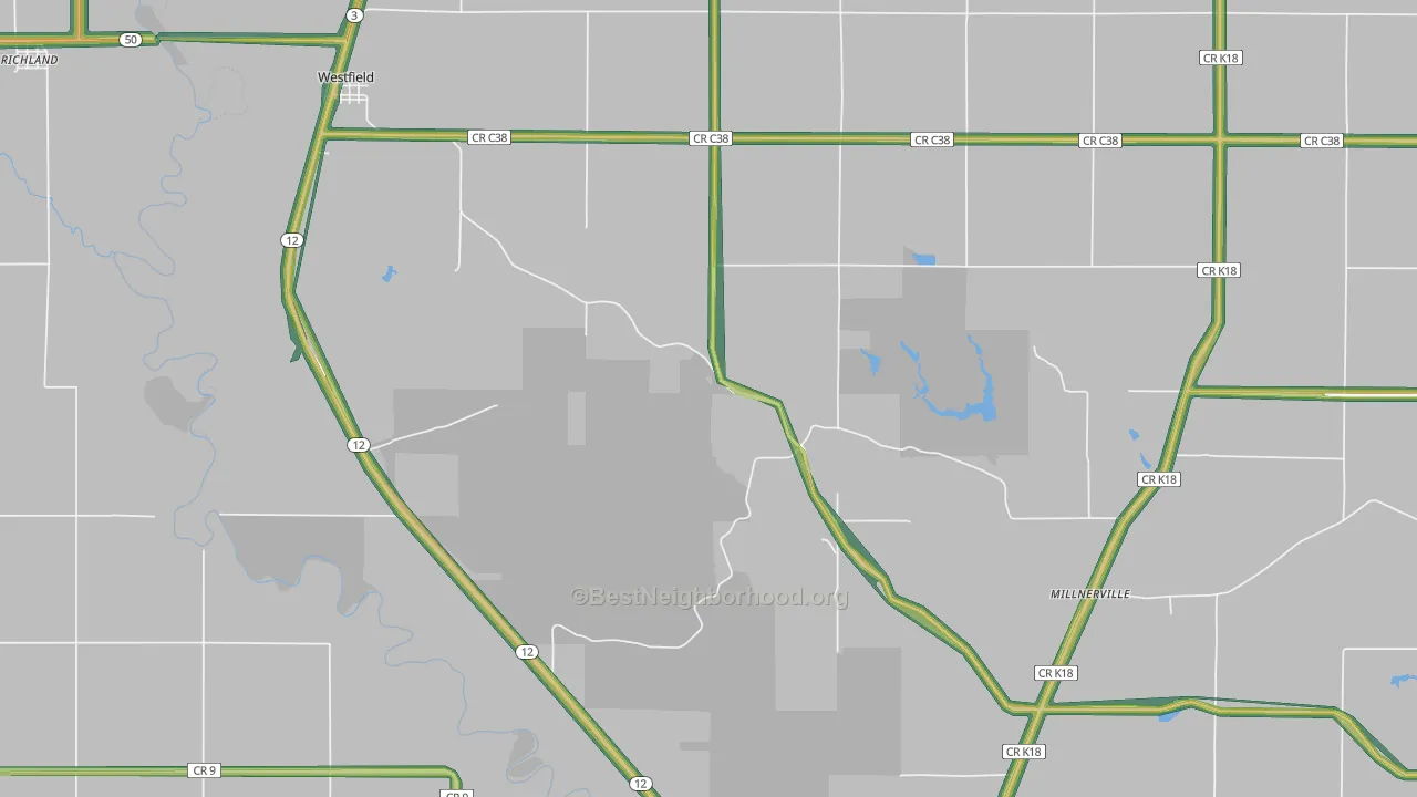 51062, IA Map of Noise Levels in 51062