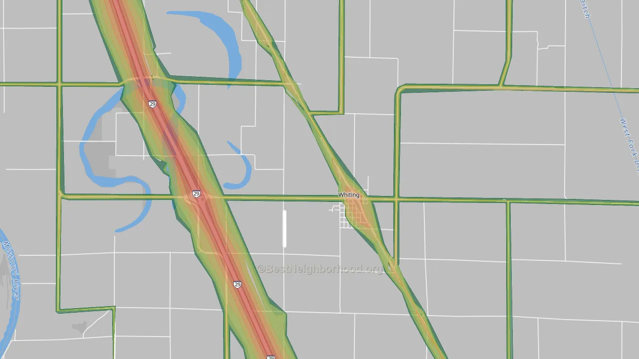 51063, IA Map of Noise Levels in 51063