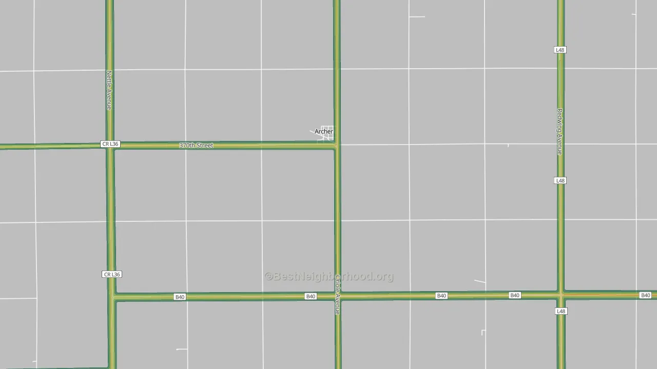 51231, IA Map of Noise Levels in 51231