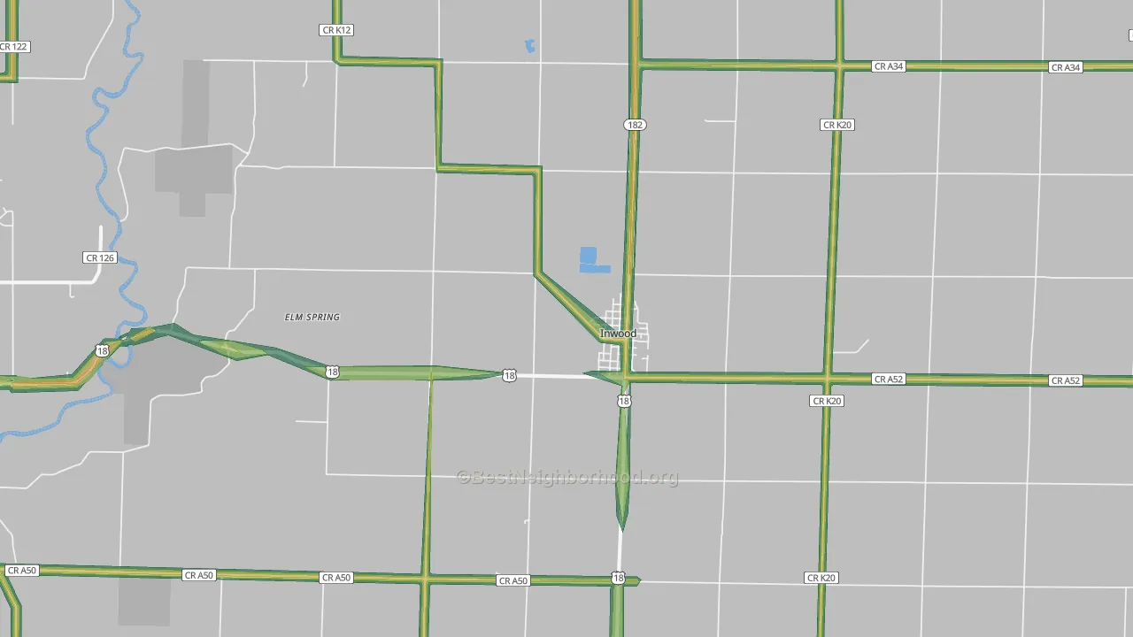 51240, IA Map of Noise Levels in 51240