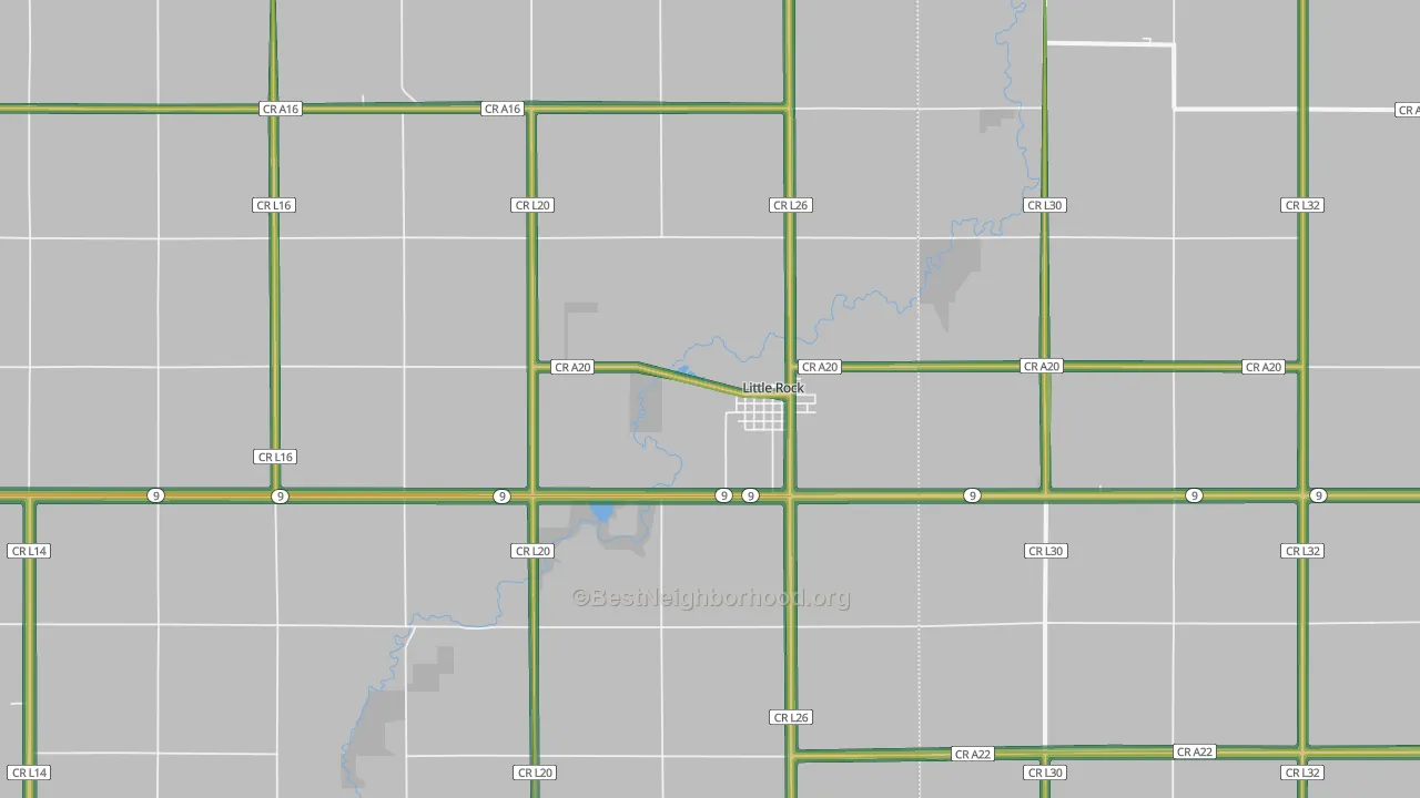 51243, IA Map of Noise Levels in 51243