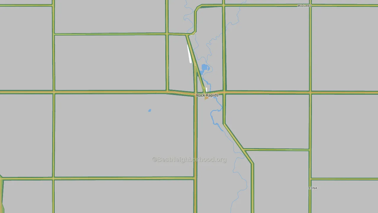 51246, IA Map of Noise Levels in 51246