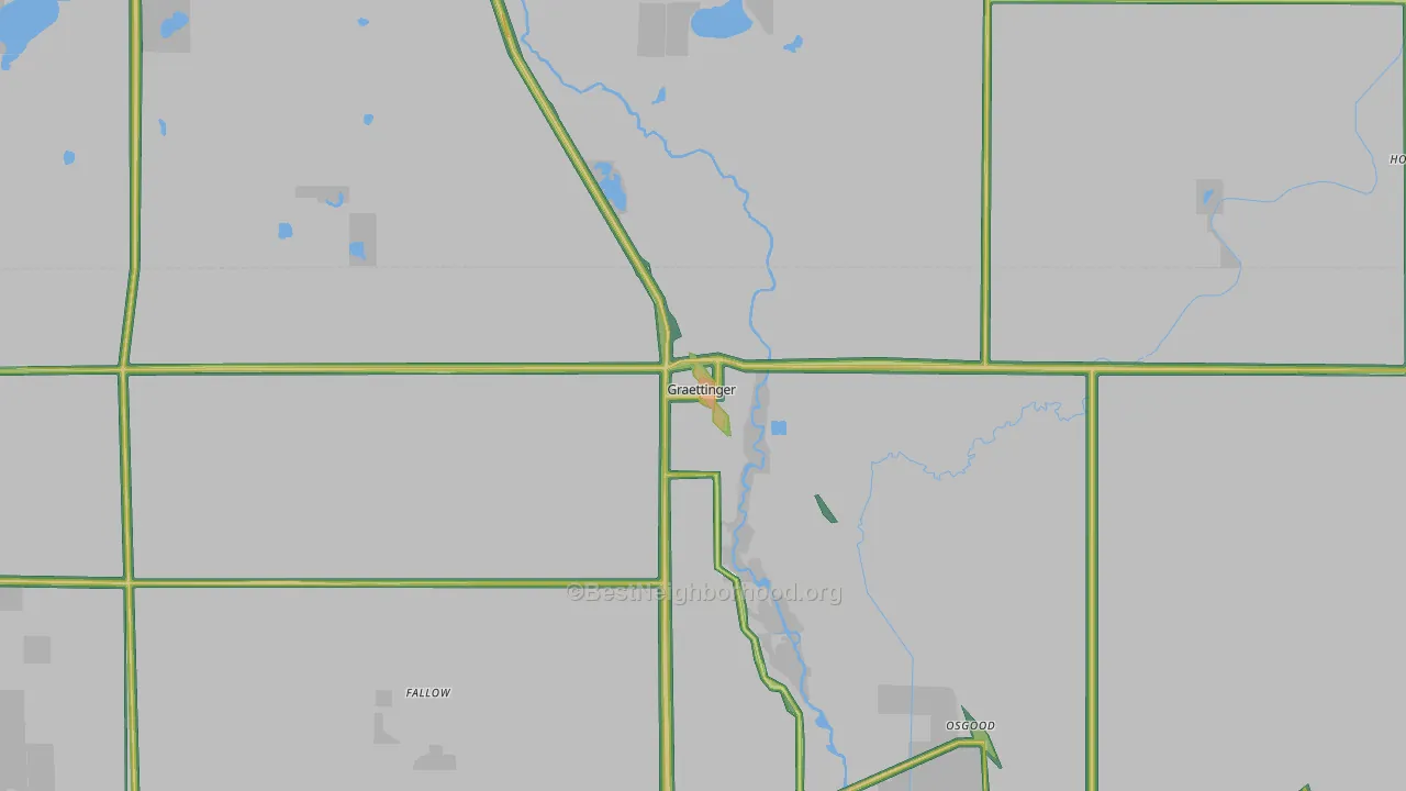 51342, IA Map of Noise Levels in 51342