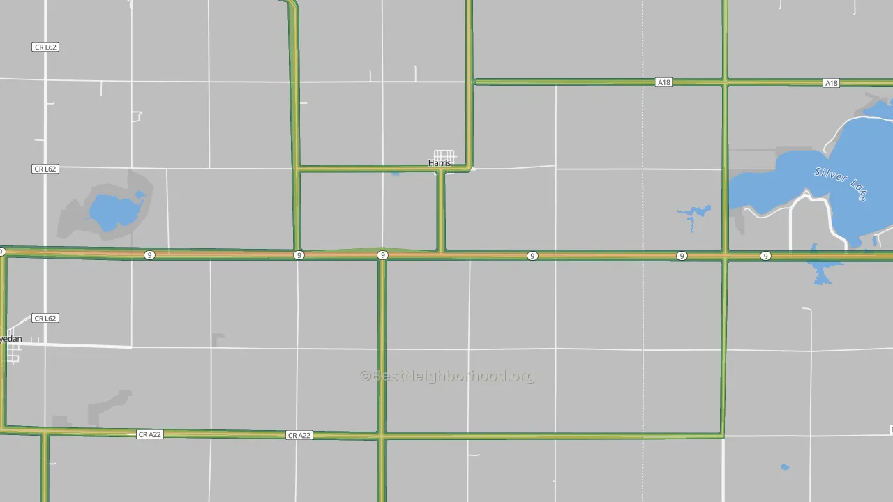 51345, IA Map of Noise Levels in 51345
