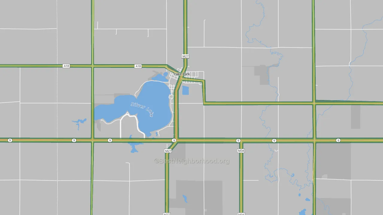 51347, IA Map of Noise Levels in 51347