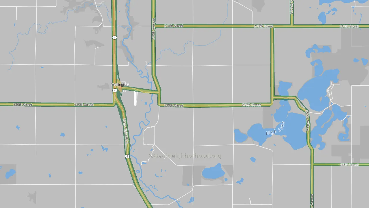 51365, IA Map of Noise Levels in 51365