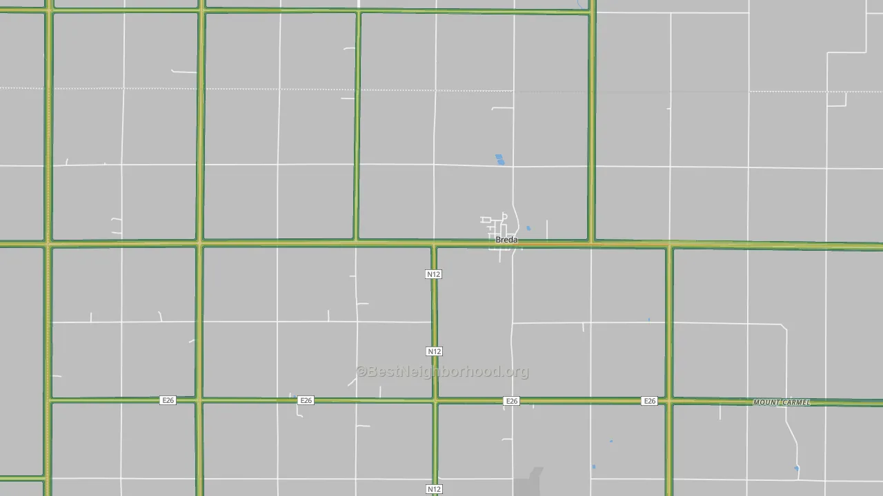 51436, IA Map of Noise Levels in 51436