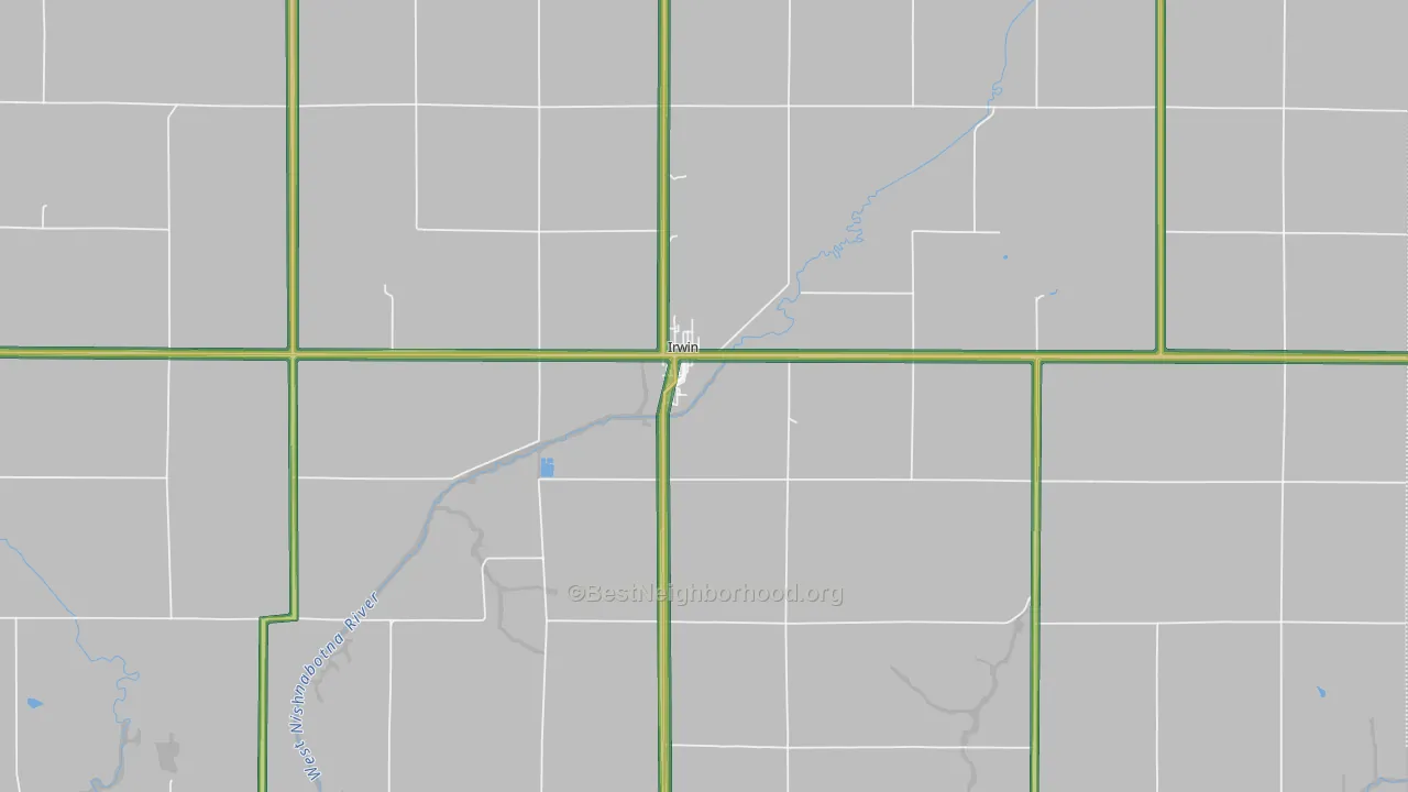 51446, IA Map of Noise Levels in 51446