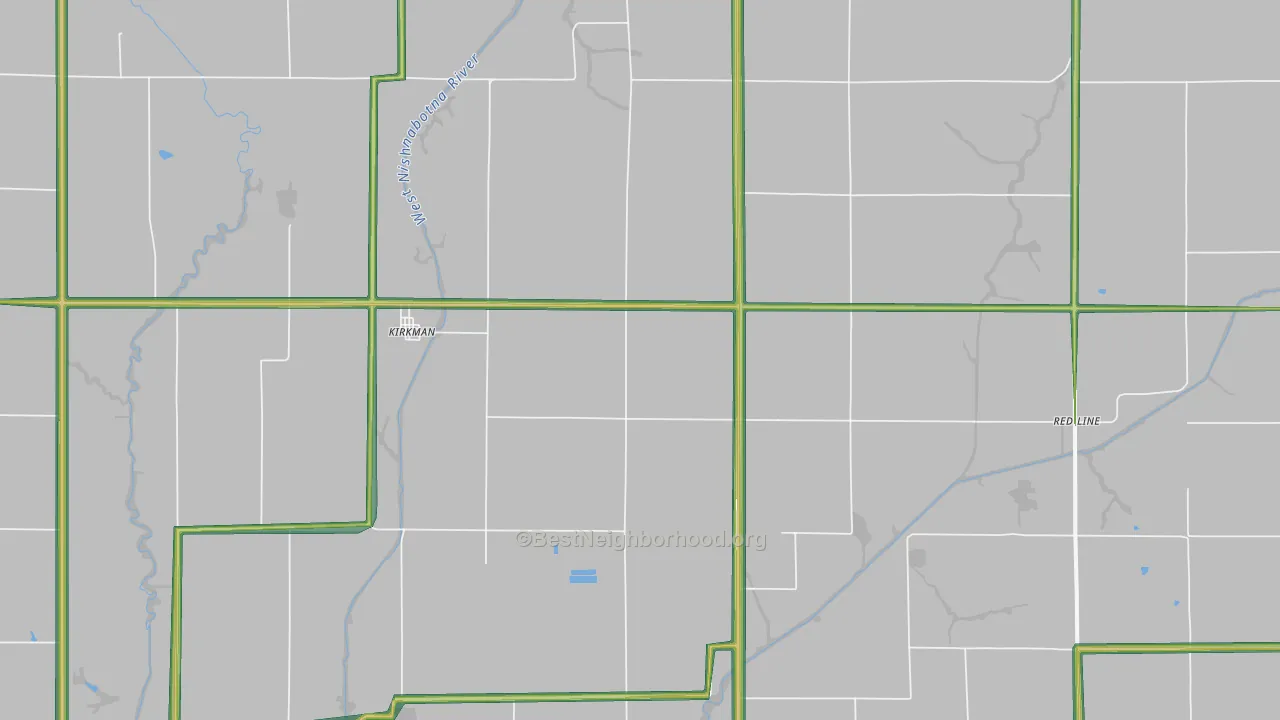 51447, IA Map of Noise Levels in 51447