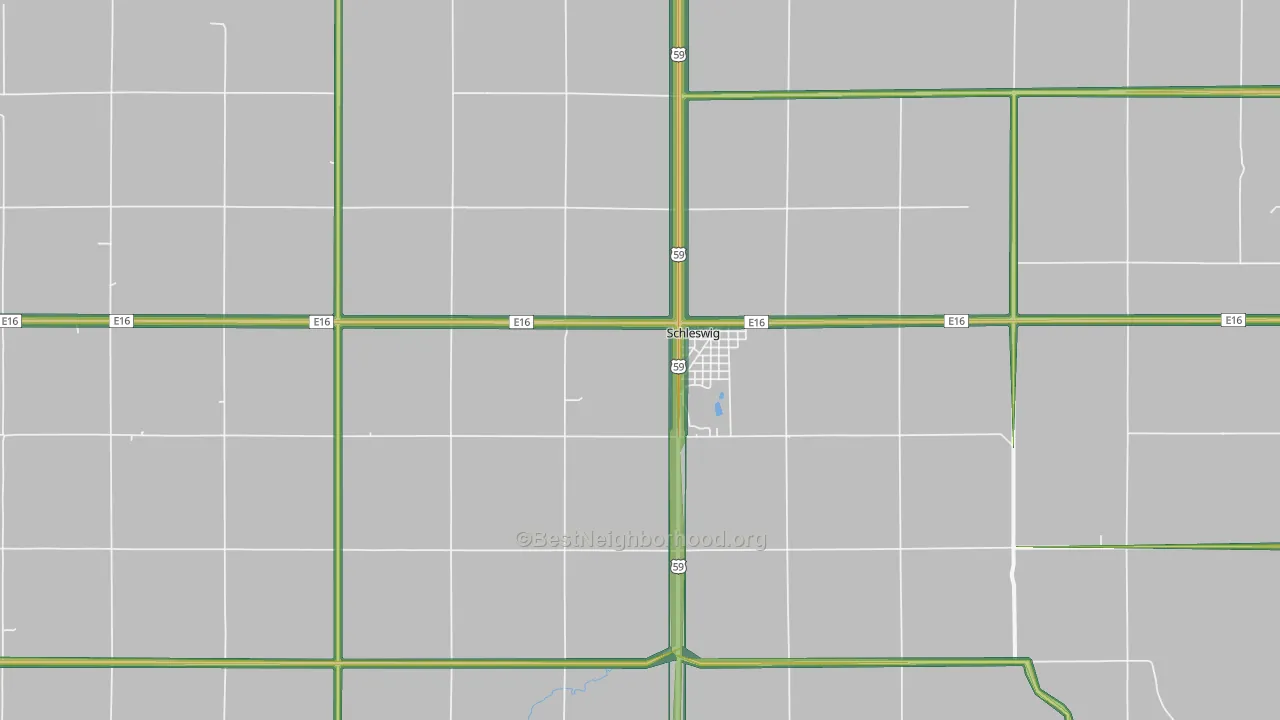 51461, IA Map of Noise Levels in 51461