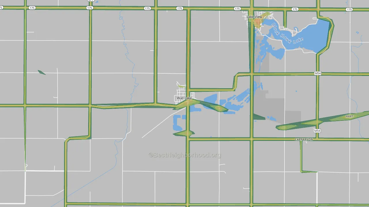 51466, IA Map of Noise Levels in 51466