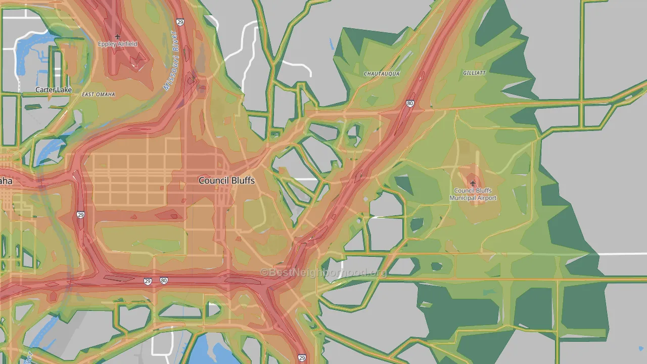 51503, IA Map of Noise Levels in 51503