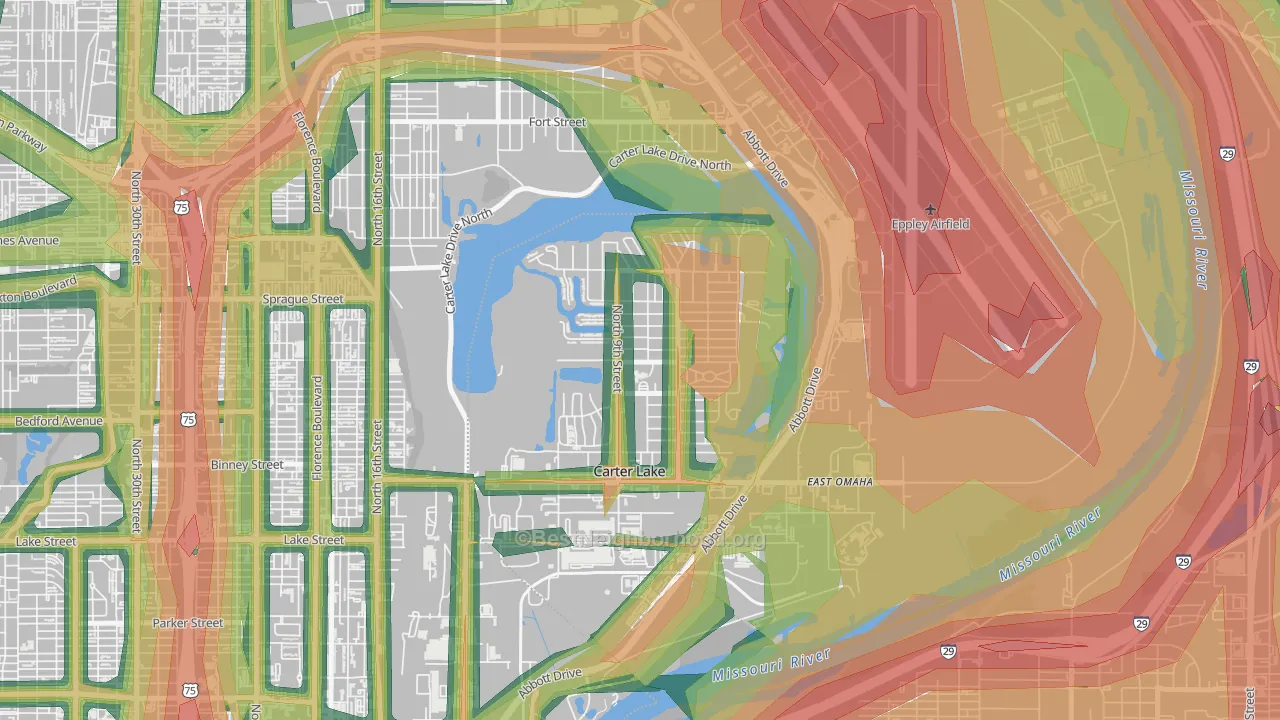 51510, IA Map of Noise Levels in 51510