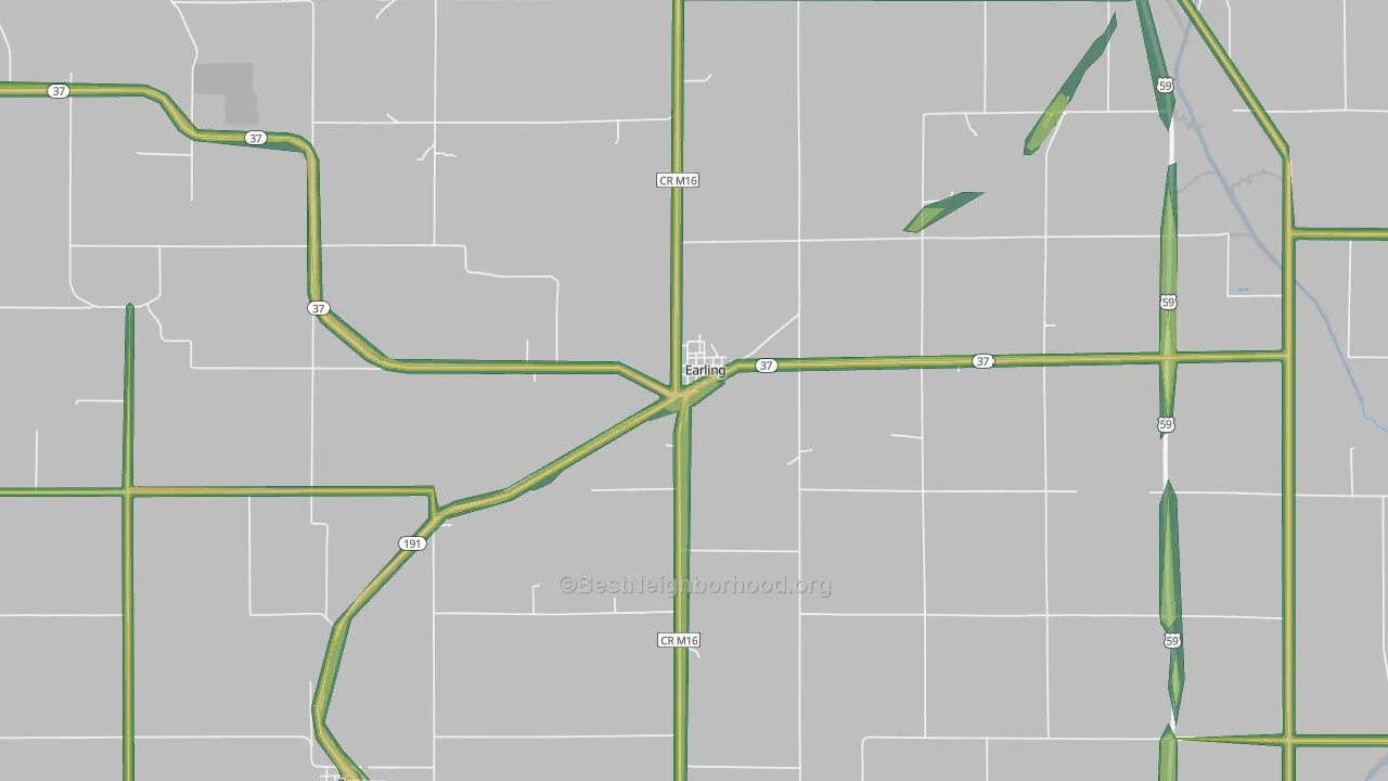 51530, IA Map of Noise Levels in 51530