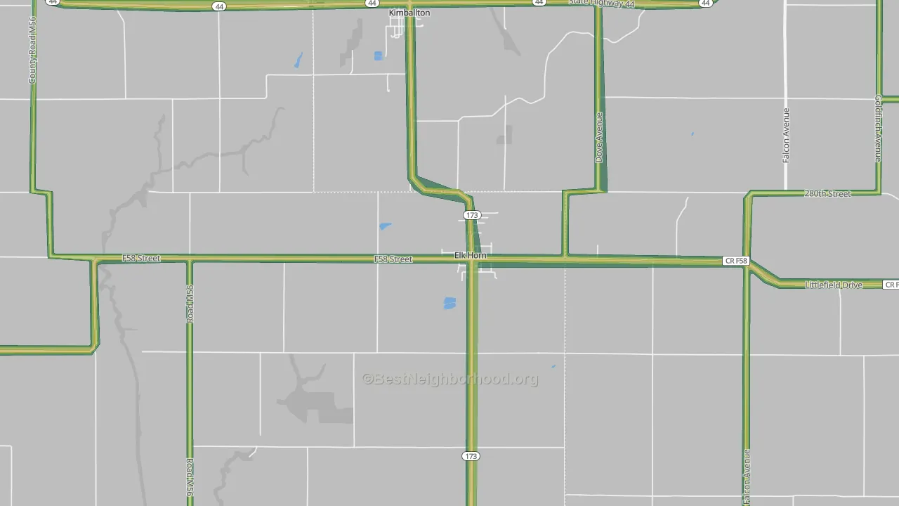51531, IA Map of Noise Levels in 51531