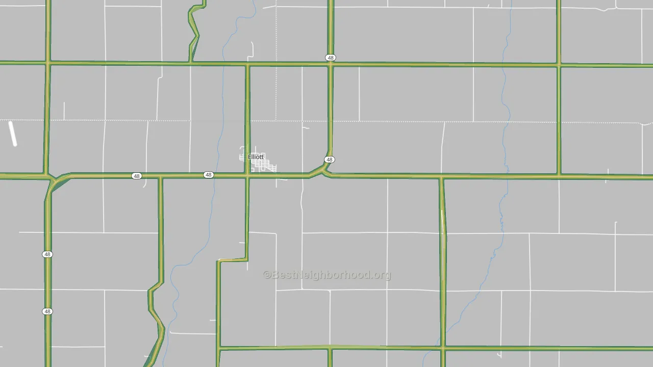 51532, IA Map of Noise Levels in 51532