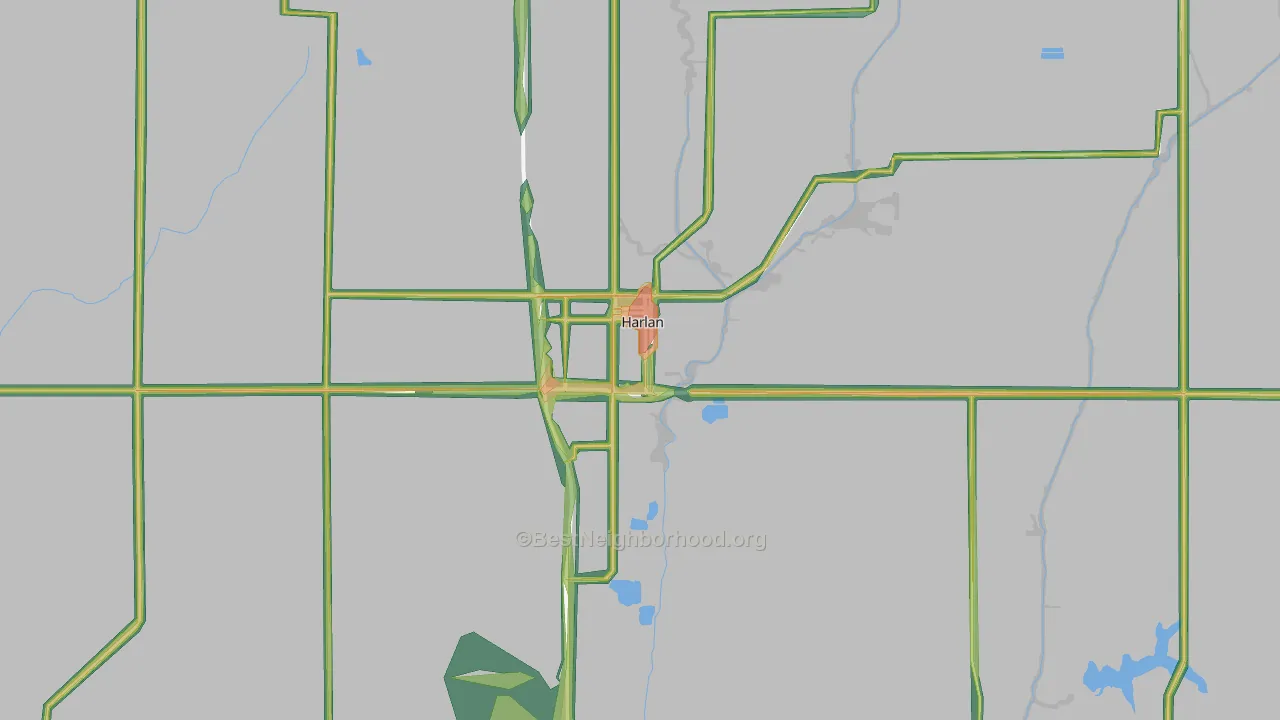 51537, IA Map of Noise Levels in 51537