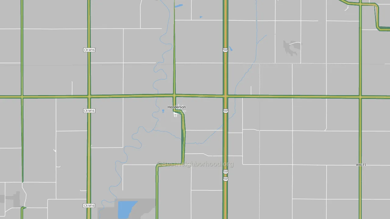 51541, IA Map of Noise Levels in 51541