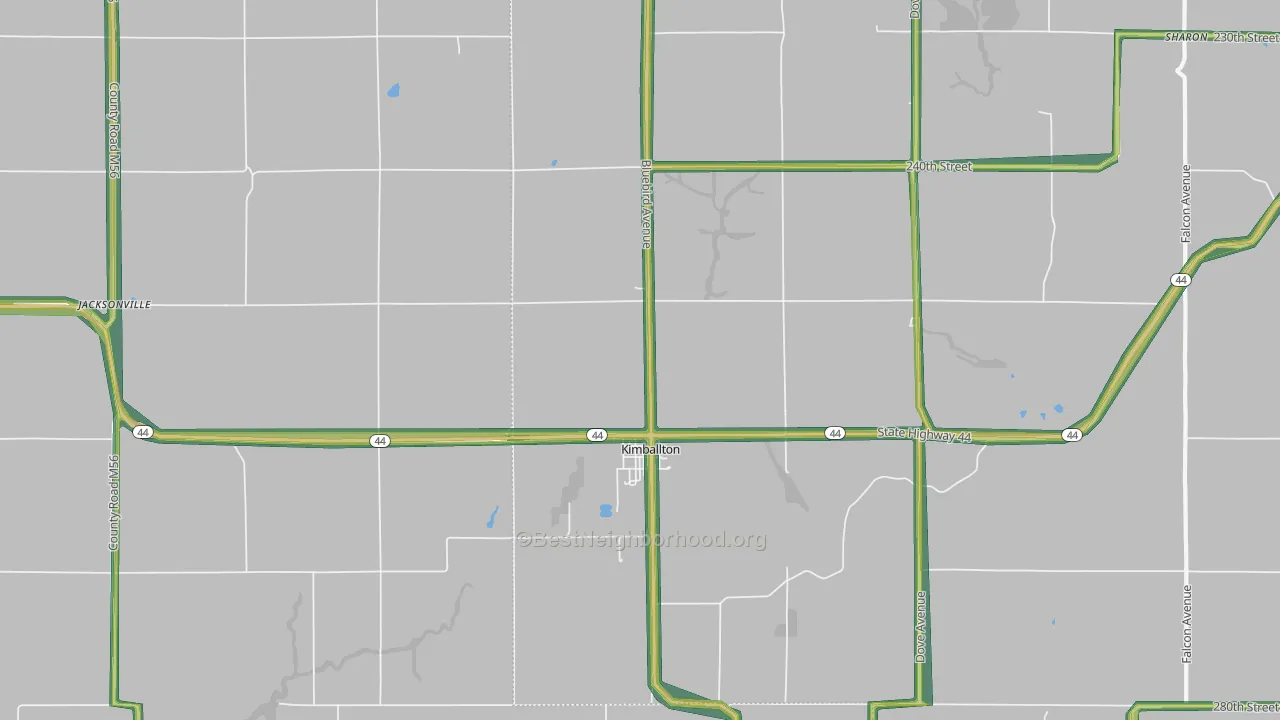51543, IA Map of Noise Levels in 51543