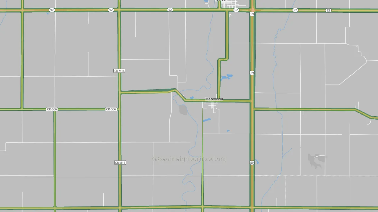 51549, IA Map of Noise Levels in 51549