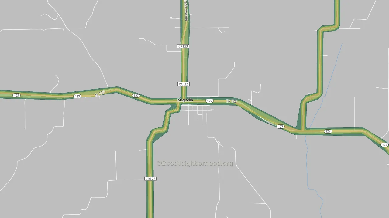 51550, IA Map of Noise Levels in 51550