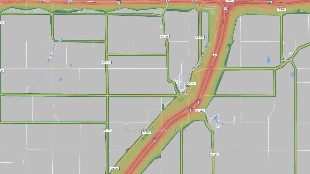 51559, IA Map of Noise Levels in 51559