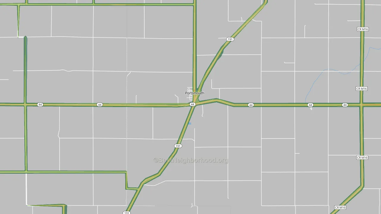 51565, IA Map of Noise Levels in 51565