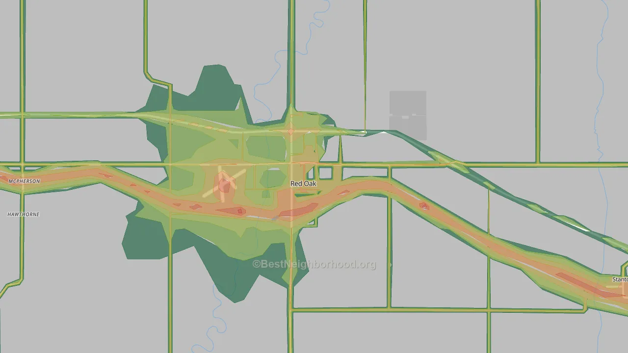 51566, IA Map of Noise Levels in 51566
