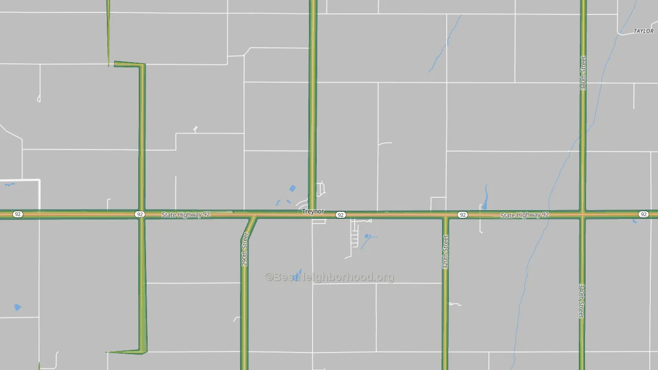 51575, IA Map of Noise Levels in 51575